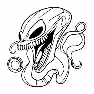 Creepy Venom Among Us Coloring Page 63604-50330