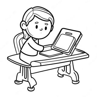 Leap Pad Imagination Desk Coloring Page 63613-50336