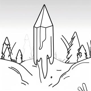 Sparkling Icicle Coloring Page 63624-50344