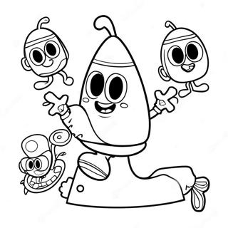 Numberjacks Coloring Page 63633-50347