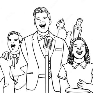 Glee Coloring Pages