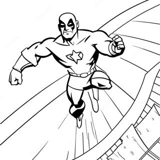 Captain Man Coloring Page 63663-50368