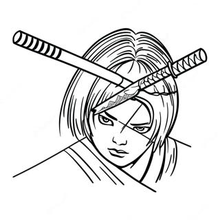 Katana Coloring Page 63673-50390