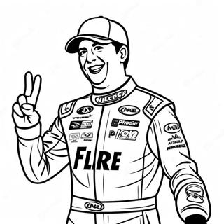 Página Para Colorir De Kyle Busch No Pódio 63684-50393