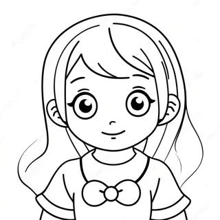 Cute Anya Anime Character Coloring Page 63694-50405