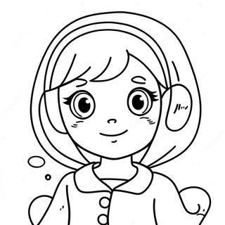 Cute Anya Anime Character Coloring Page 63694-50408