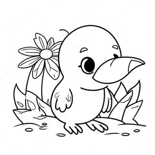 Cute Kiwi Bird Coloring Page 63714-50417