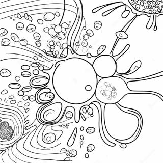 Colorful Chemical Reactions Coloring Page 6371-5073