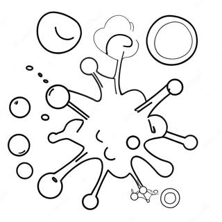 Colorful Chemical Reactions Coloring Page 6371-5074