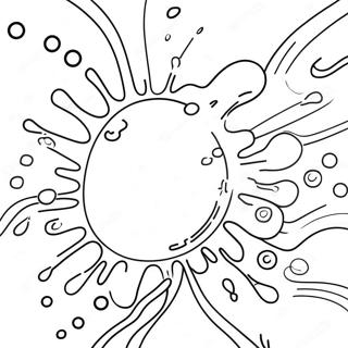 Colorful Chemical Reactions Coloring Page 6371-5075