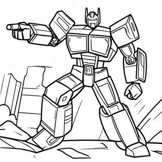 Cool Jazz Transformers In Action Coloring Page 63724-50425