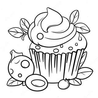 Blueberry Muffin Coloring Page 63753-50440