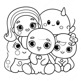 Rainbow Friends Teal Coloring Pages