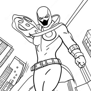 Red Hood In Action Coloring Page 63774-50457