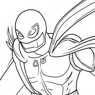 Red Hood In Action Coloring Page 63774-50458