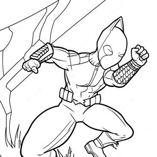 Red Hood In Action Coloring Page 63774-50459