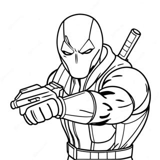 Red Hood In Action Coloring Page 63774-50460