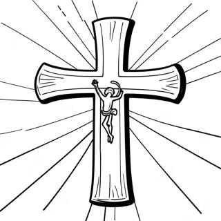 Colorful Ash Wednesday Cross Coloring Page 63824-50504