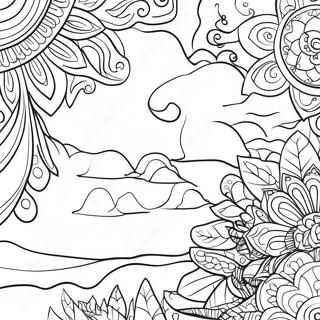 Peaceful Serenity Prayer Coloring Page 63834-50518