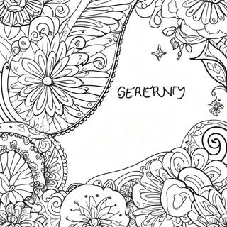 Peaceful Serenity Prayer Coloring Page 63834-50519