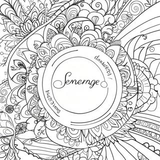 Peaceful Serenity Prayer Coloring Page 63834-50520