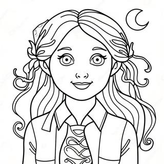 Luna Lovegood Magical Creatures Coloring Page 63863-50538