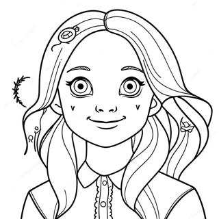 Luna Lovegood Magical Creatures Coloring Page 63863-50540