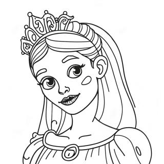 Zombie Princess Coloring Page 63893-50544