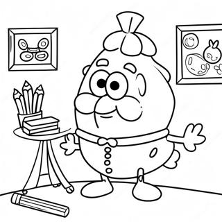 Mrs. Puff Coloring Pages