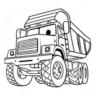 Big Dump Truck Coloring Page 63924-50605