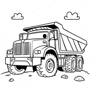 Big Dump Truck Coloring Page 63924-50606