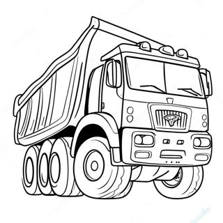 Big Dump Truck Coloring Page 63924-50607