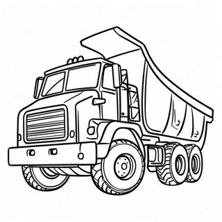 Big Dump Truck Coloring Page 63924-50608