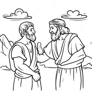 Jacob And Esau Coloring Page 63943-50594