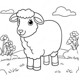 Jacob With Colorful Sheep Coloring Page 63944-50602