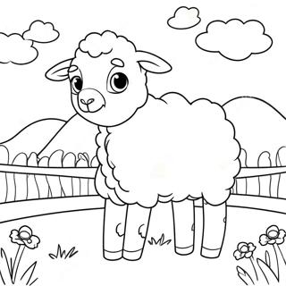 Jacob With Colorful Sheep Coloring Page 63944-50603