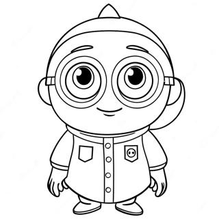 หน้าระบายสีแอ็กเนสจากเรื่อง Despicable Me 63963-50613