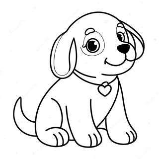 Adorable Puppy Coloring Page 63984-50621