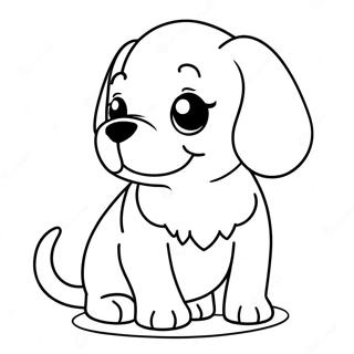 Adorable Puppy Coloring Page 63984-50622