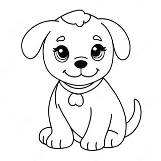 Adorable Puppy Coloring Page 63984-50623