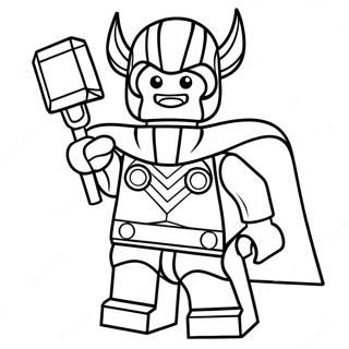 Lego Thor Coloring Page 64033-50662