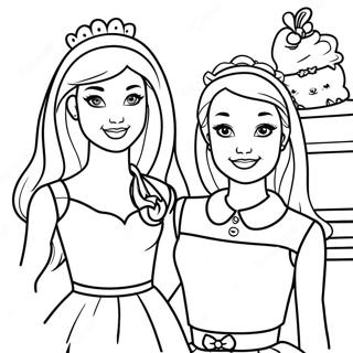 Barbie And Sisters Coloring Page 64043-50688