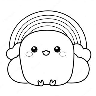 Cute Squishmallows In A Rainbow Coloring Page 64064-50697