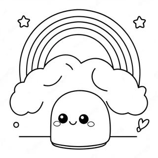 Cute Squishmallows In A Rainbow Coloring Page 64064-50698