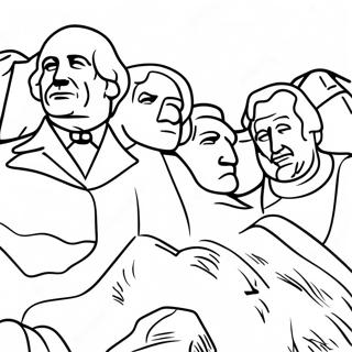 Mount Rushmore Coloring Pages