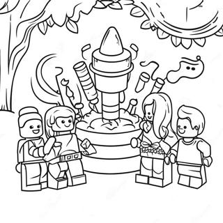 Lego Birthday Coloring Pages