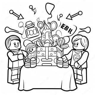 Lego Birthday Party Coloring Page 64083-50702