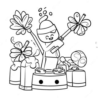 Lego Birthday Party Coloring Page 64083-50703