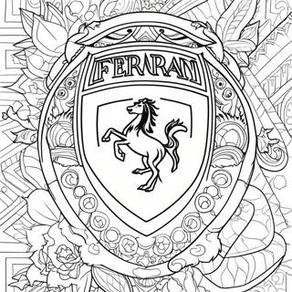 Ferrari Logo Farvelægningsside 640-505