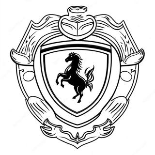 Ferrari Logo Coloring Page 640-506